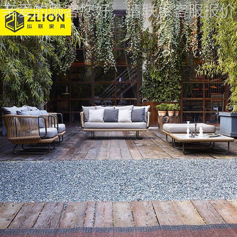 户外48别墅藤编发露台院家具酒店沙民宿藤编休沙发闲花园沙发庭家,住宅家具,户外沙发,淘宝优惠券,粉丝福利购,淘宝优惠卷