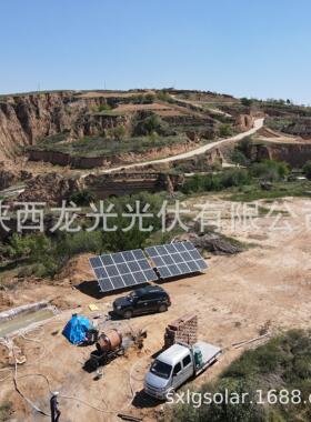 2200w太阳能光伏提灌站农业灌溉不锈钢抽水泵380v50hz太阳能板