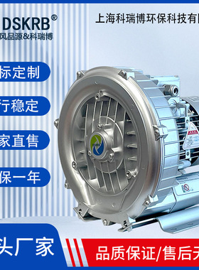 定 制110V60HZ高压旋涡风机550W涡轮气泵0.55KW鼓风机鱼塘增氧风