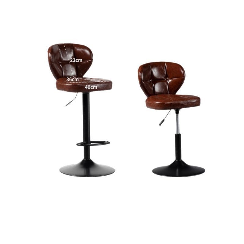 吧台椅升降旋转现代简约靠背吧凳家用前台酒吧椅U子时尚高脚凳子