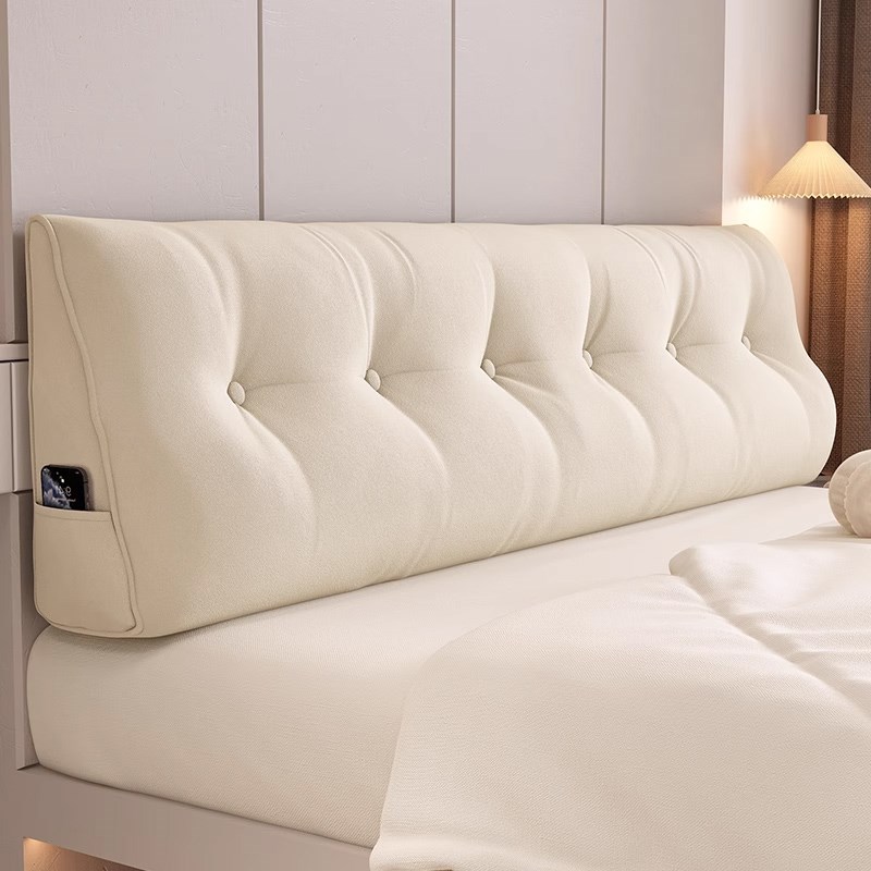 三角无床头软包靠枕沙发床靠背垫202G4新款榻榻米床上大靠背可拆