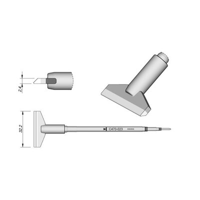 JBC原装烙铁头重负荷手柄专用C470系列烙铁头铲型焊锡咀正品