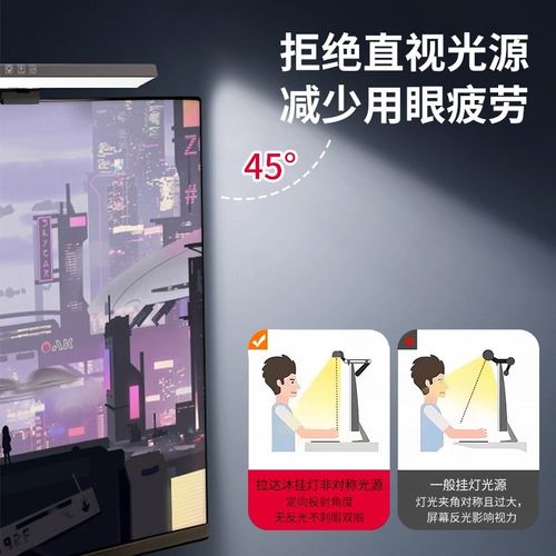 显示器屏幕挂灯台式屏幕灯护x眼学习工作办公电脑桌面显示屏补光