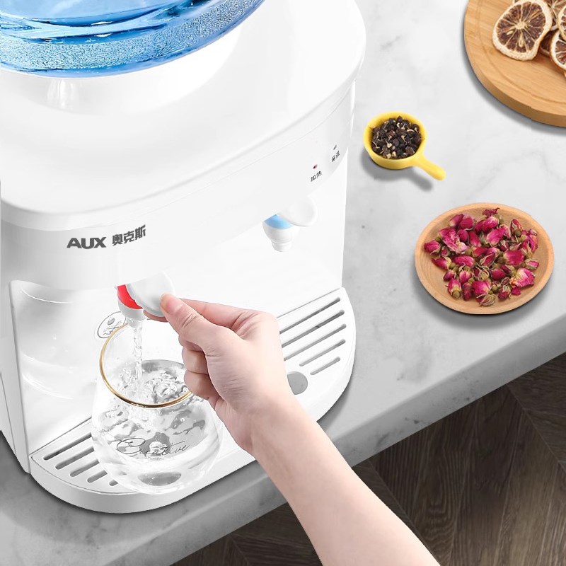 台式饮水机家用小型迷你制冷制热办公室宿舍全自动上置水桶