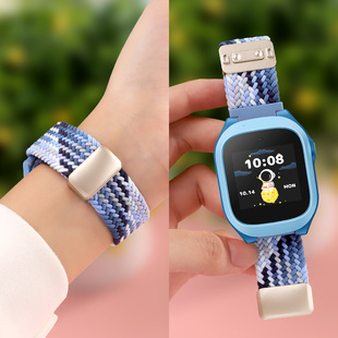 适用于小寻儿童手表表带x3 Yes3C X5Pro编织磁吸扣T5 Z9弹力腕带t6pro Yes3Pro学生电话M3替换带