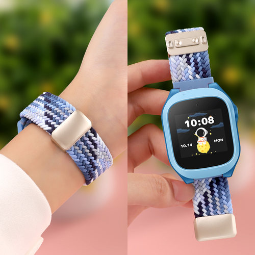 适用小寻儿童手表磁吸扣编织表带