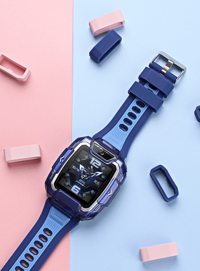 适用于华为儿童电话手表5Pro表带固定扣表环圈智能儿童手表蓝色表圈粉色5PRO定位扣活动胶圈五代替换配件