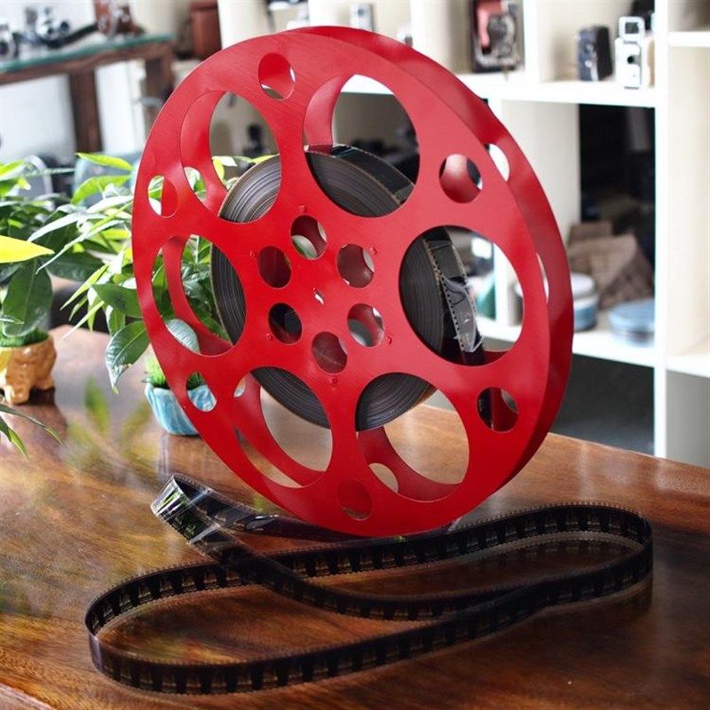 复古怀旧老电影胶片35毫米70mm电影胶片胶卷电影片夹创意道具摆件