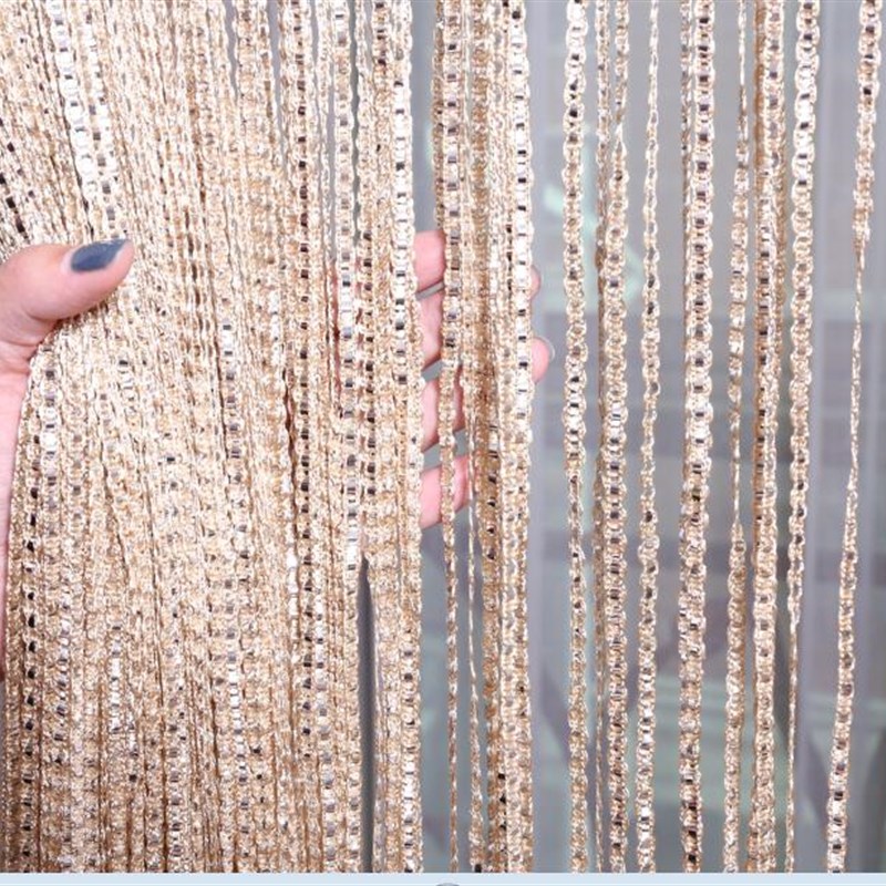 加密加粗韩式ss线帘 客厅卧室门帘隔断帘 家用装饰婚庆流苏帘子