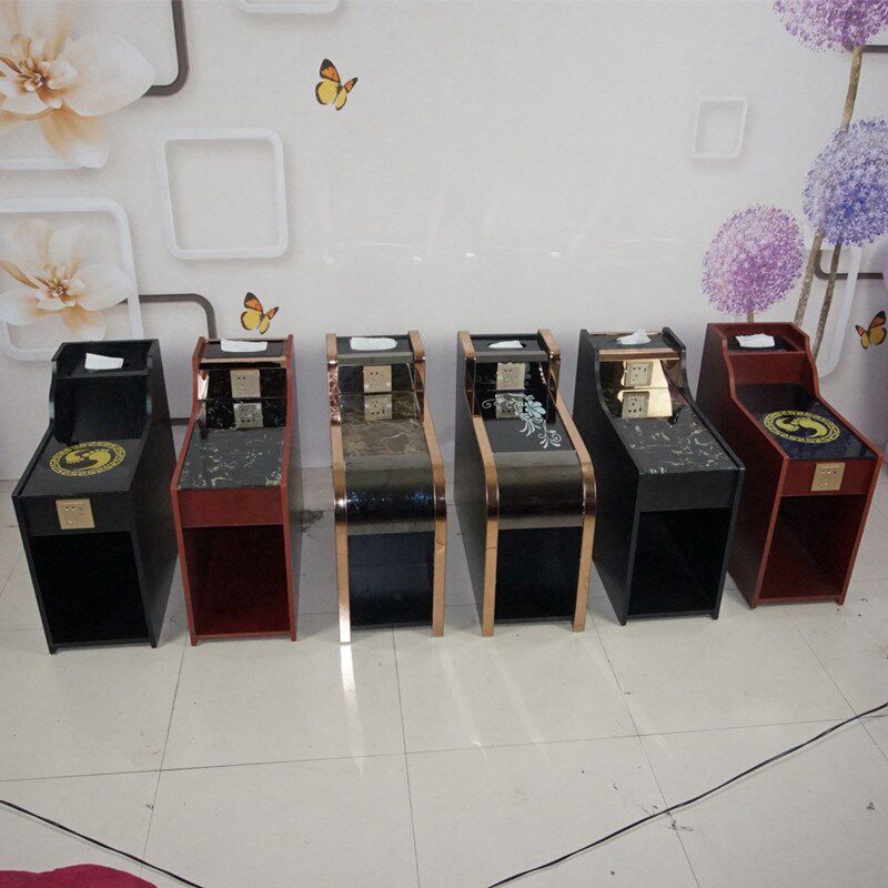 足浴沙发茶几美甲边几浴室按摩椅桌子洗脚修脚足疗店茶几沙发柜子