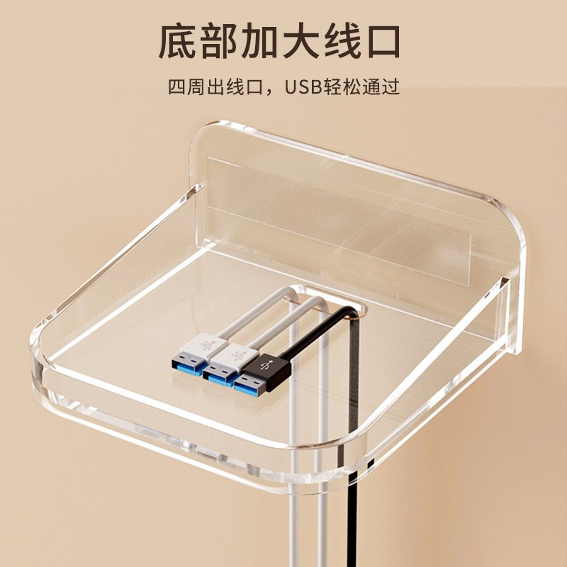 摄像头室内监控支架免打孔家用外墙上置物架路由器放置底座架子