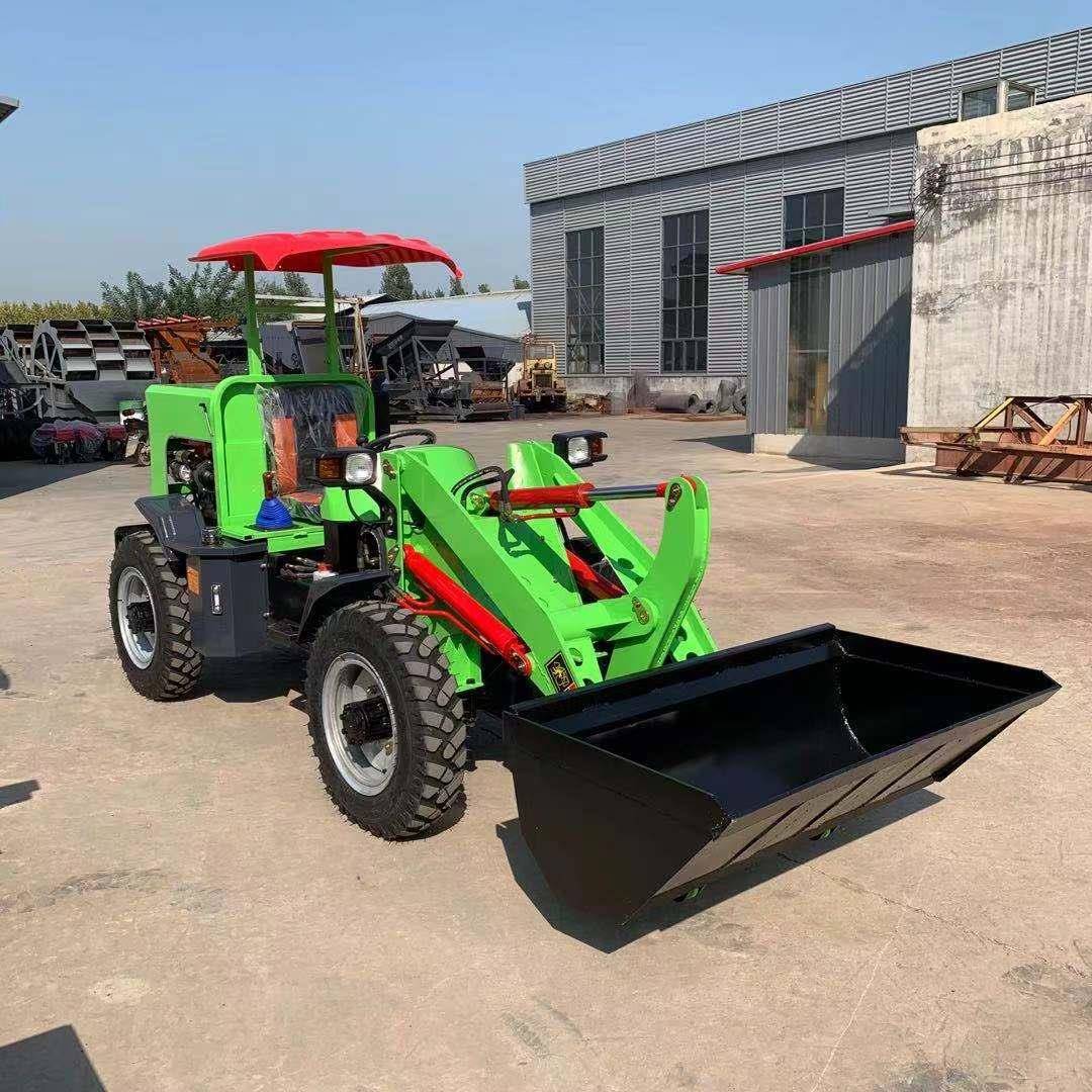 小型四驱柴油小铲车养殖电动四驱装载机农用养殖场清粪柴油装载机