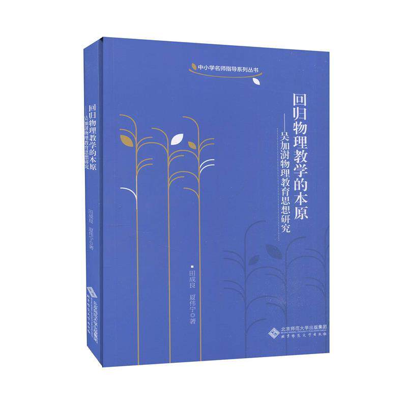 【正版书】 回归物理教学的本源:吴加澍物理教育思想研究 田成良,夏伟宁 北京师范大学出版社