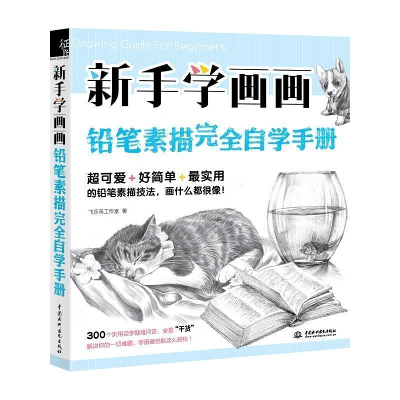 【正版书】 新手学画画，铅笔素描自学手册 飞乐鸟 水利水电出版社