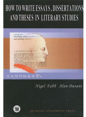 【正版书】 文学研究中的写作—写作指导书系 （美）凡博（Fabb,N.）,（英）杜润特（Durant,A.） 著 四川大学出版社