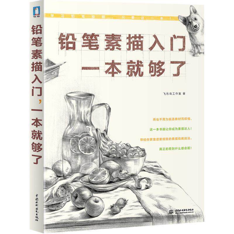 【正版书】 铅笔素描入门，一本就够了 飞乐鸟 水利水电出版社
