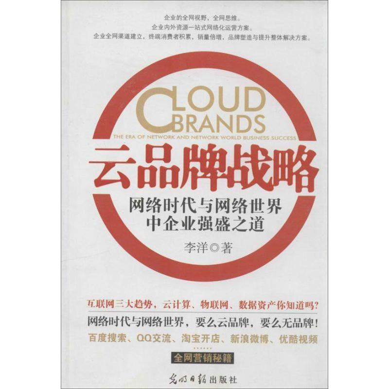 【正版书】 云品牌战略 网络时代与网络世界中企业强盛之道 李洋 光明日报出版社