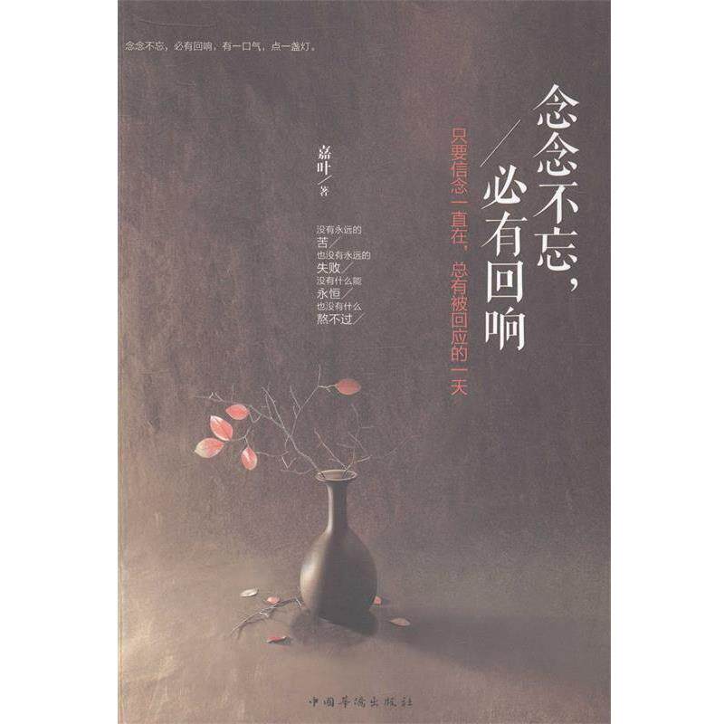 【正版书】 念念不忘,必有回响 嘉叶 中国华侨出版社