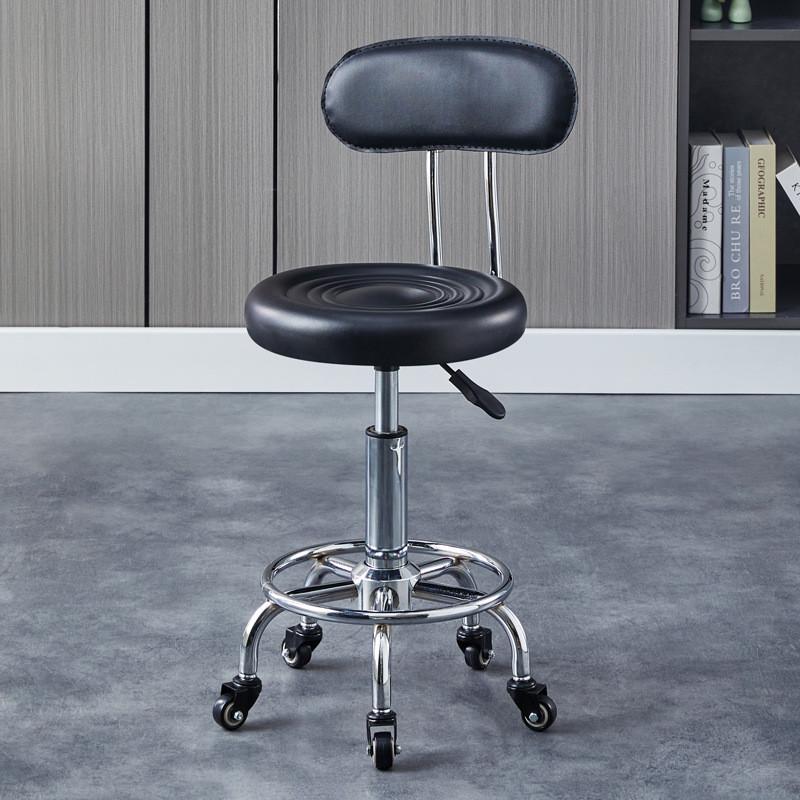 高脚凳酒吧椅吧台椅升降美发椅升降带H滑轮旋转实验室工作凳车间