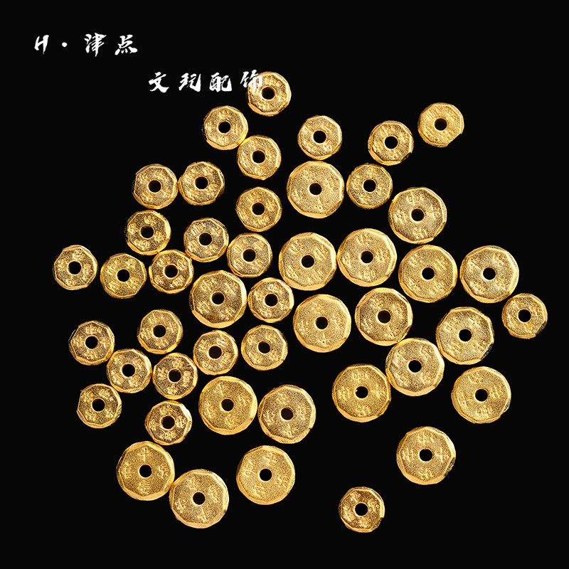 强保色真空镀24K工艺金色平安喜乐隔片文玩猴头手串配珠卡环文玩,饰品/流行首饰/时尚饰品新,其他DIY饰品配件,淘宝优惠券,粉丝福利购,淘宝优惠卷