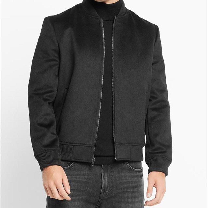 7折断码处理!重磅加厚羊毛呢短款修身棒球领休闲夹克外套男装
