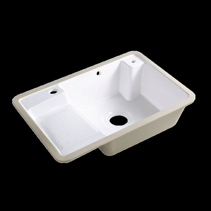 嵌入式搓衣板台下盆陶瓷洗衣机伴侣洗脸盆阳台大理石洗衣槽洗衣池