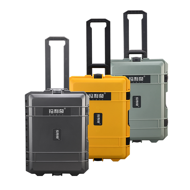 防水防摔保护箱摄影手提拉杆式大号多功能五金精密仪器箱M-5942