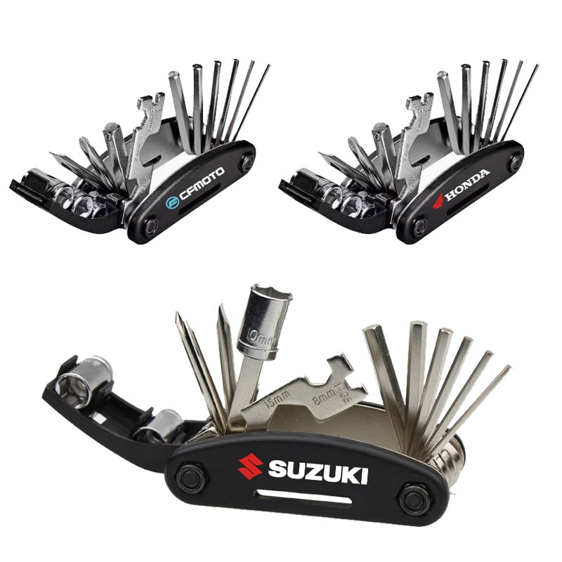 摩托车骑行铃木TR300钱江春风机车川崎光阳雅马哈折叠多功能工具