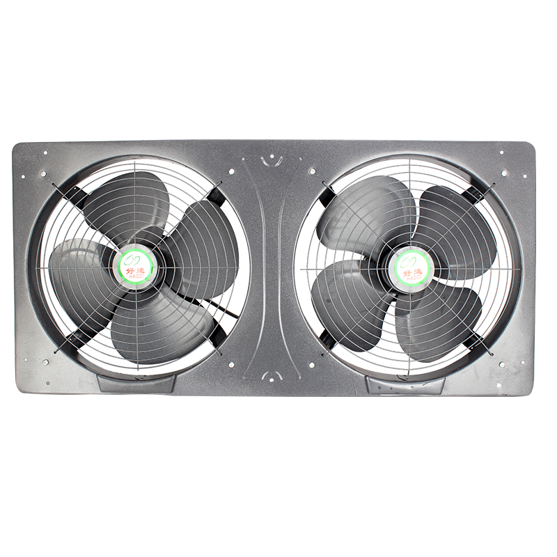 厨房双排气扇10寸12寸14寸连体换气扇窗户墙壁抽油烟排风机大功率