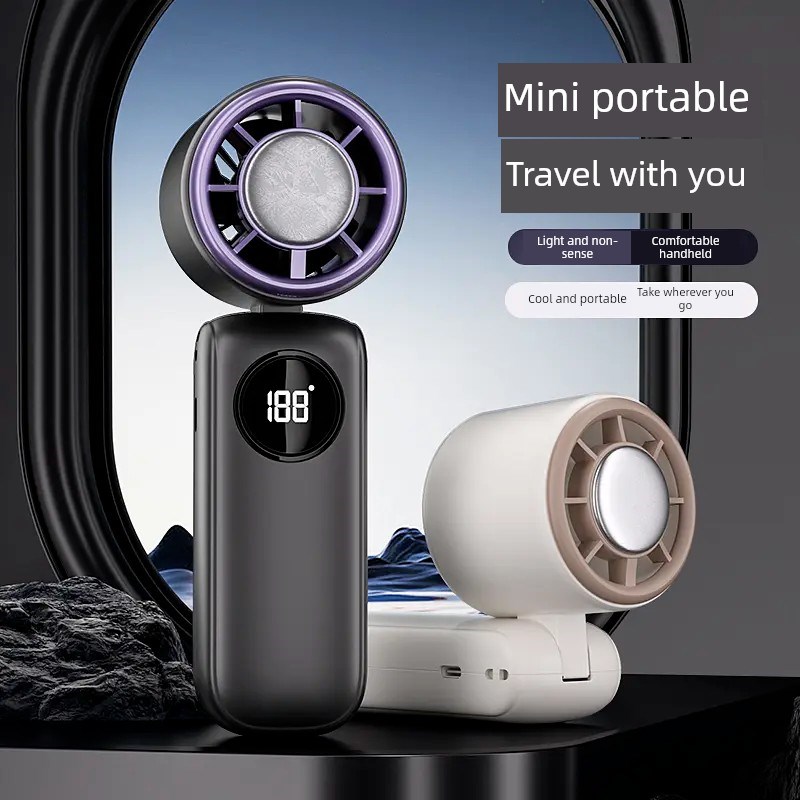 热波数字半导体冰高速小型风炮户外旅行便携式手持强风折叠挂脖风