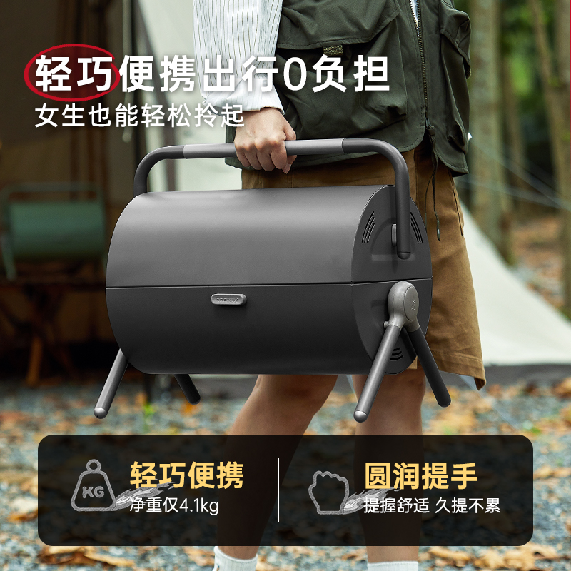 燃客烧烤c炉家用烧烤架户外烤肉炉便携折叠炉子烤串炉无烟木炭烤