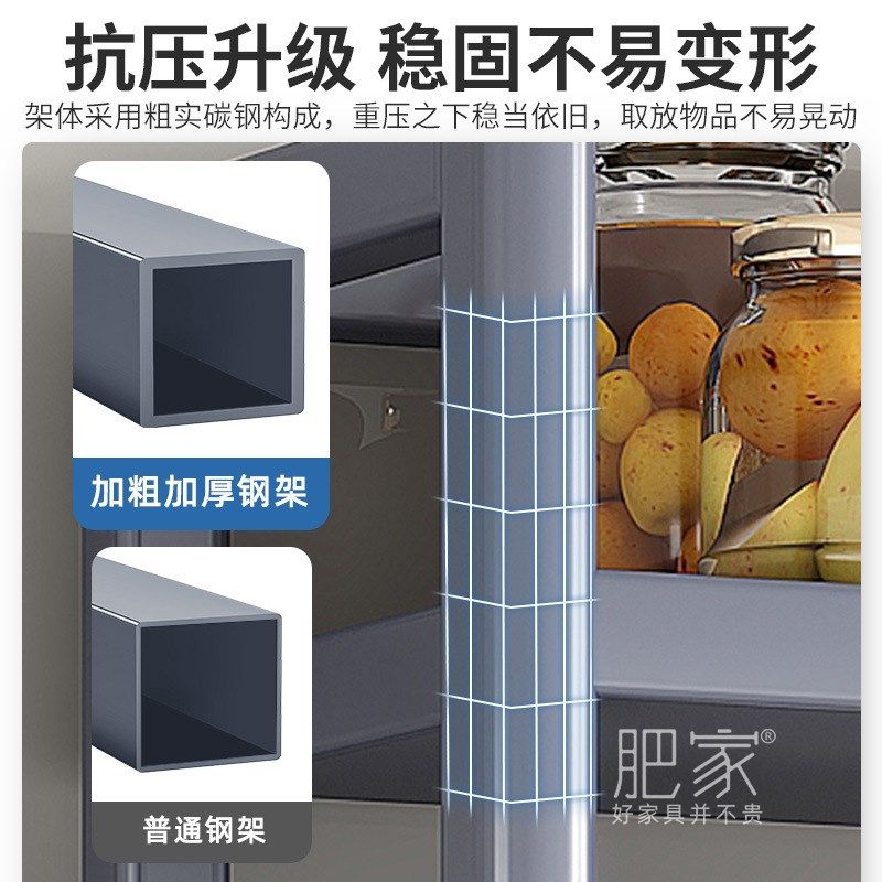 家用卧室墙边置物柜餐边柜现代简约z储物柜大容量加深收纳柜MS406