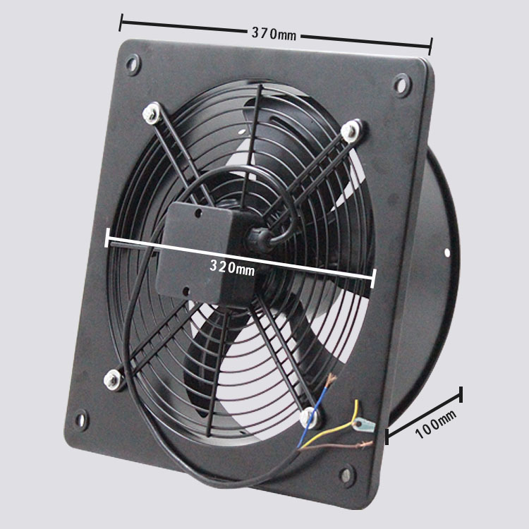 轴流风机2极g300(mm) 通风器壁式方形换气扇方形管道风机