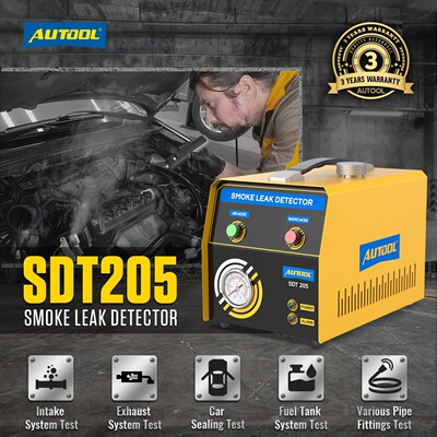 Autool SDT205Pipe System Detector Evap Smoke Leak Tester