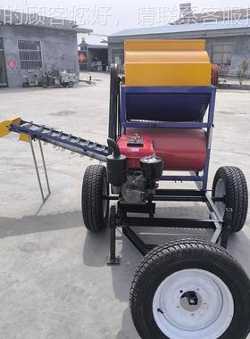 简操作花生摘果果机自动JII装袋摘花生 机 不缠秧单脱机