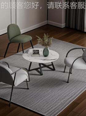 设计师网红北现代铁艺小户型欧用客发厅阳台单家人沙椅办76845公