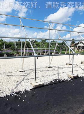 光伏电站用地面支架预装4专0%组件双排纵向设高效能UDX重承计系统