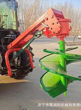 拖拉机带钻坑打机拉 小型拖机中悬挂式螺旋ZUV植孔树钻坑机