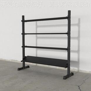 可架节哑铃架 铃壶架 杠铃片药球架墙球架四无层置物柜健调身器材