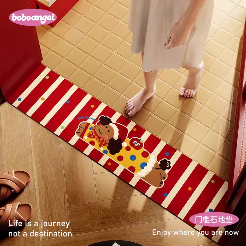 小狗麦琪门槛石地垫窗台进门口厨房超窄长条地毯免洗吸水速干脚垫