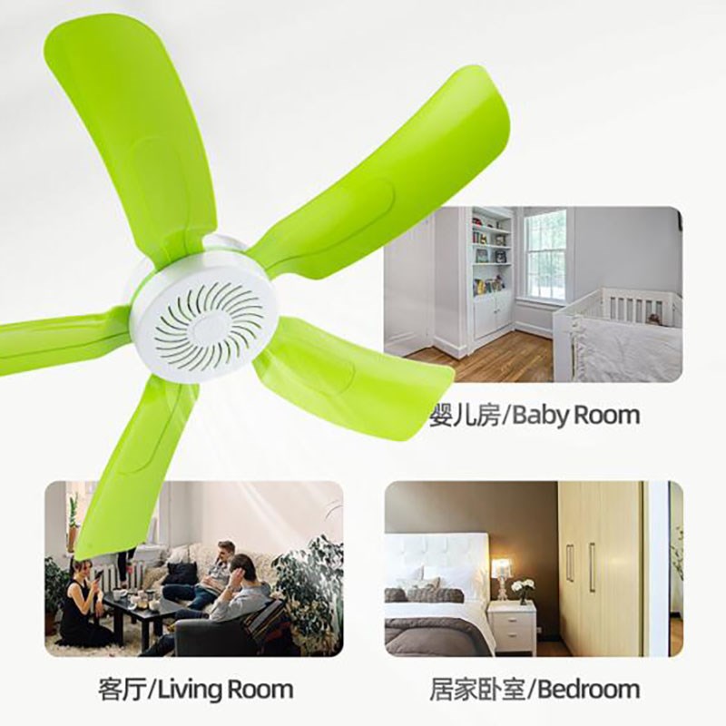 迷你风扇蒙古包电风扇蚊帐大风力软叶小吊扇床上迷你吊扇静音风扇