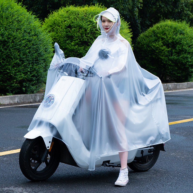 电动电瓶摩托车雨衣长款全身夏季防暴雨单人男女士自行车透明雨披
