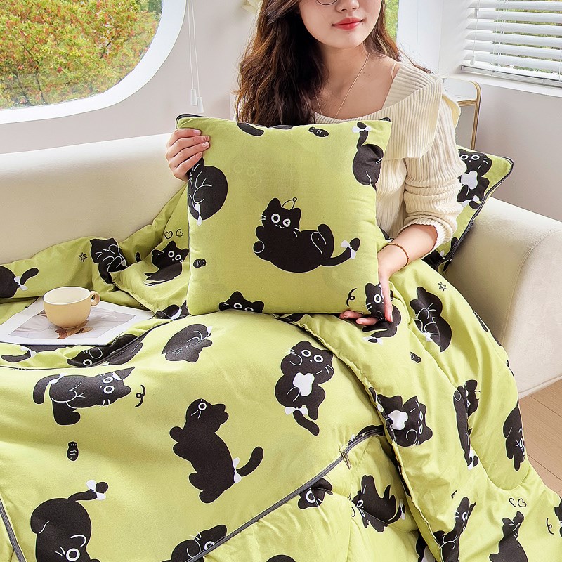 抱枕被子两用二合一沙发汽车载办公室午睡枕头靠枕垫子折叠空调被