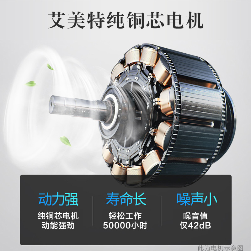 艾美特排气扇厨房换气扇10寸大风量墙窗式排风扇抽油烟风机抽风机