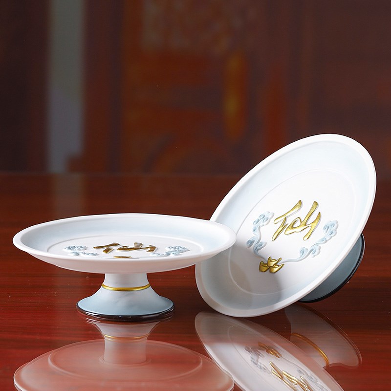 仙家供具陶瓷仙家供奉套装香炉供水杯酒杯果盘花瓶供具全套大全