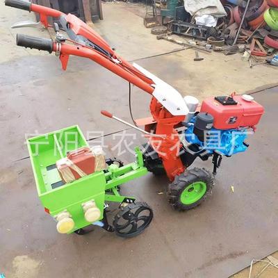 家用小块地用玉米播种机小型耕耘机配套2行3行绿豆芸豆旱稻播种机