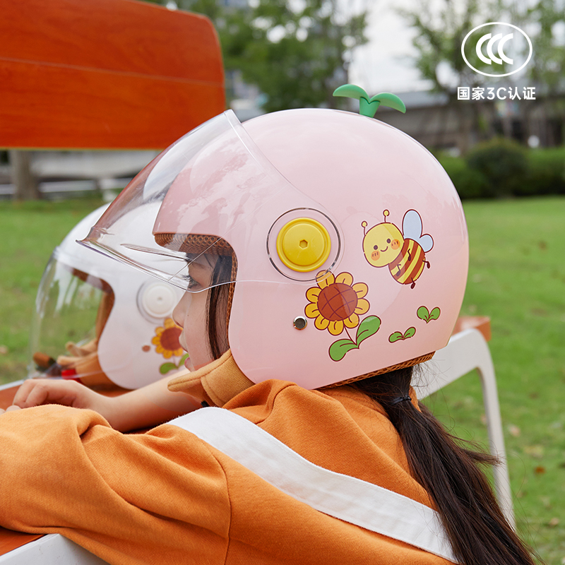 儿童头盔3c认证男女孩四季通用安全帽电动摩托车冬季小孩全盔新款