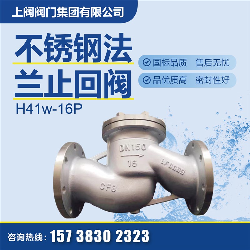 不锈钢法兰止回阀H41W-16P/25P 卧式升降止回阀 单向逆止阀DN50