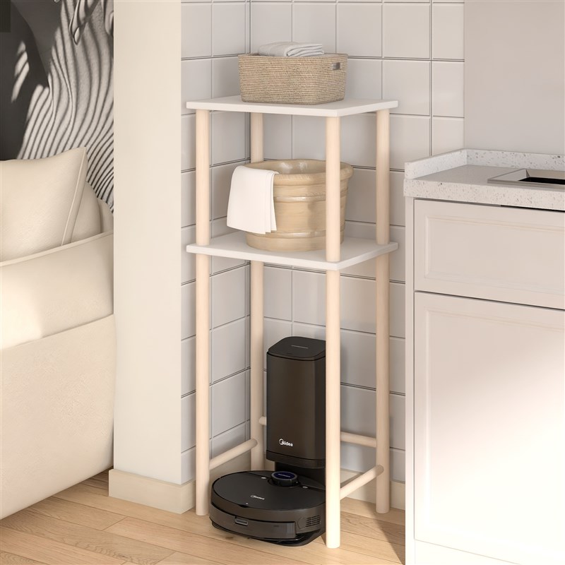 厨房垃圾桶上方置物架客厅落地高脚架扫地机器P人多层收纳鱼缸架