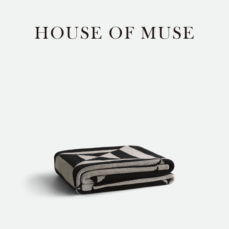 纳茉缪斯家棋盘格毛毯沙发盖毯级G针织床边毯公室午睡空调毯